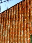 Tejas en pared