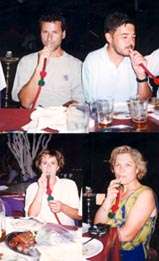 Fumando narguile en Damasco